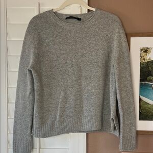 Jenni Kayne Gray Crew Neck Sweater sz Small